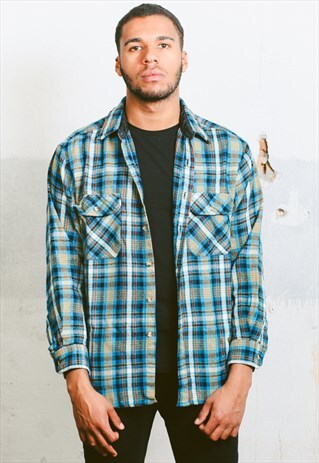 VINTAGE PLAID WOOL SHIRT