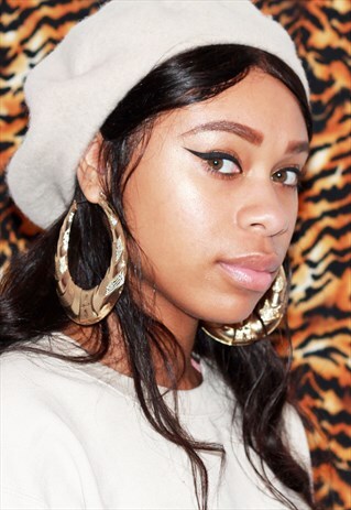 YES GYAL DOOR KNOCKER EARRINGS