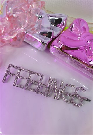 FEELINGS STATEMENT DIAMANTE HAIR CLIP/SLIDE