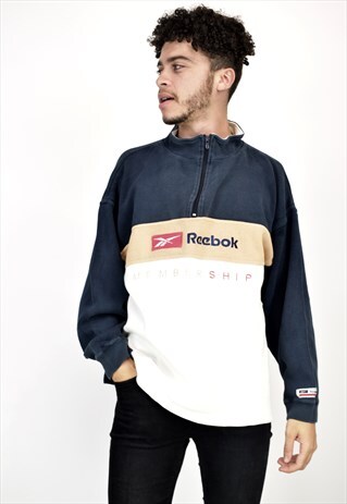 VINTAGE 90'S REEBOK 1/4 ZIP PULLOVER