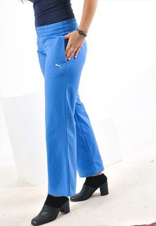 VINTAGE PUMA JOGGERS IN BLUE
