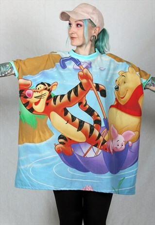 WINNIE THE POOH HANDMADE OVERSIZED TSHIRT
