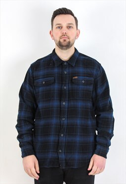 ORVIS Flannel Plaid Shirt Casual Cotton Check Western Tartan