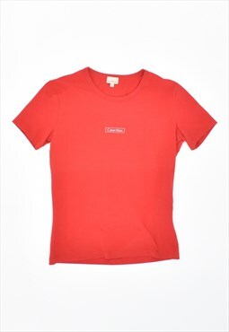 Vintage Calvin Klein T-Shirt Top Red
