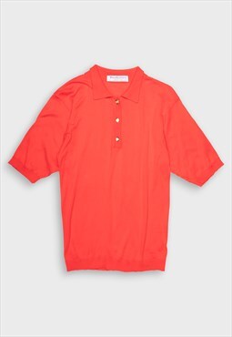 Burberry red polo shirt