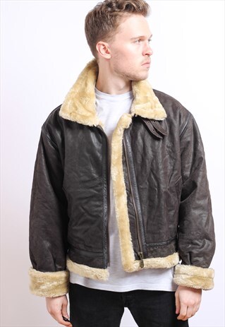 VINTAGE LEATHER AVIATOR JACKET