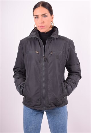 DOLCE & GABBANA WOMENS VINTAGE JACKET MEDIUM BLACK 90'S