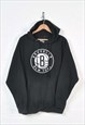 Vintage NBA Brooklyn New York Basketball Hoodie Black XL