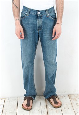 Vintage Men's 506 W33 L32 Straight Jeans Denim Pants Zip Fly