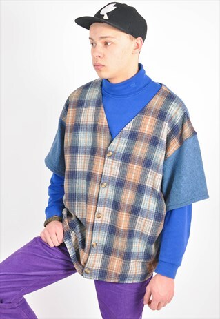 VINTAGE 90'SSHORT SLEEVE CARDIGAN