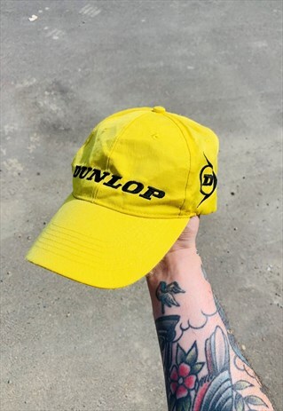 VINTAGE DUNLOP RACING 90S EMBROIDERED HAT CAP