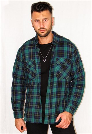 VINTAGE PLAID FLANNEL SHIRT