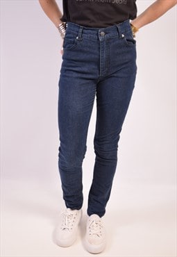 Vintage Cheap Monday High Waist Jeans Skinny Navy Blue