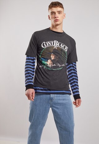 VINTAGE CLINT BLACK T-SHIRT