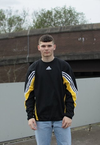 VINTAGE LIGHT BLACK ADIDAS SWEATSHIRT