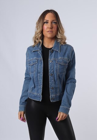 GAP DENIM JACKET VINTAGE LIGHTWEIGHT FITTED UK 14 (DKEV)