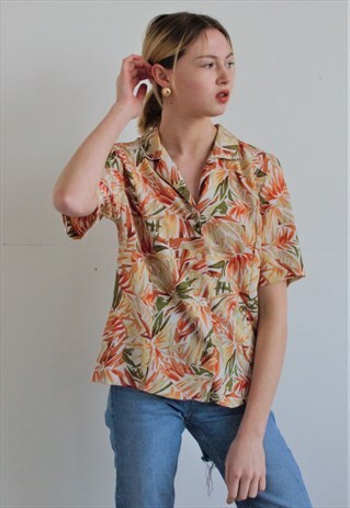 PALM PRINT BLOUSE