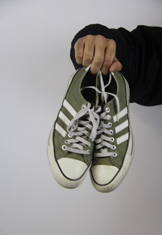 VINTAGE ADIDAS KHAKI TRAINERS