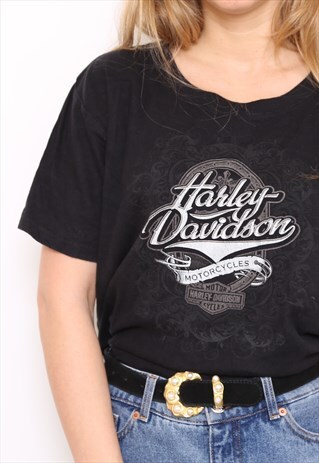 VINTAGE HARLEY DAVIDSON BLACK TOP T-SHIRT