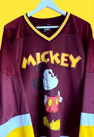 mickey mouse hockey jersey