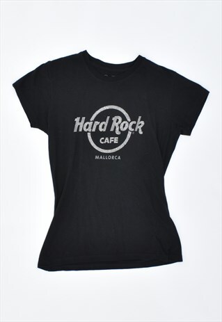 VINTAGE 90'S HARD ROCK CAFE MALLORCA T-SHIRT TOP BLACK