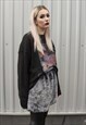 PYTHON FLEECE SHORTS HANDMADE SNAKE FUR CARGO OVERALLS GREY