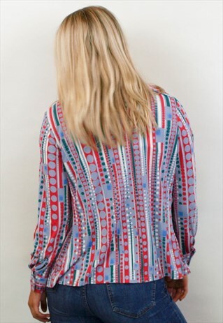 VINTAGE ABSTRACT PATTERN SHIRT