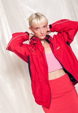 Vintage Umbro track jacket 90s red unisex windbreaker