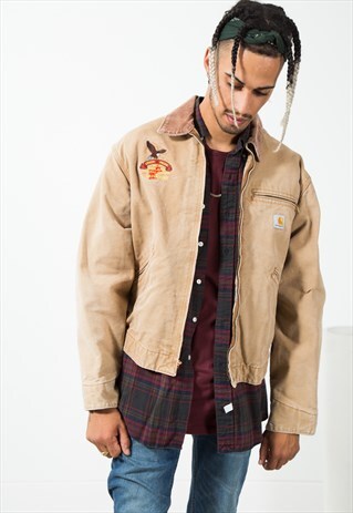 VINTAGE CARHARTT WINTER BLANKET JACKET / S2194