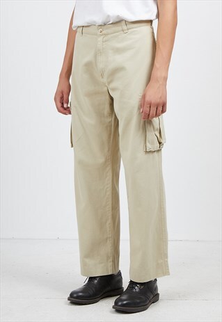 VINTAGE BEIGE TIMBERLAND TROUSERS BOTTOMS