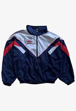 Vintage 90s Men's Umbro England Colourway Track Jacket