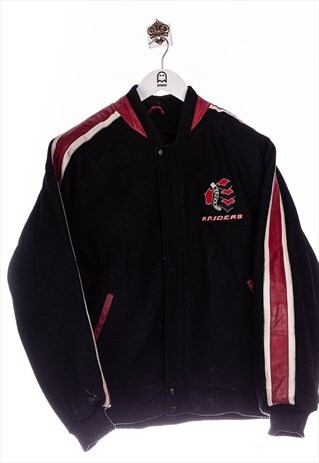 Vintage Landmark College Jacket Ottawa Nepean Raiders Black ...