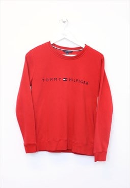 Vintage Tommy Hilfiger sweatshirt in red. Best fits S