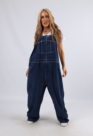 VINTAGE CARHARTT DENIM DUNGAREES PLUS SIZE 22 4XL (JA1K)