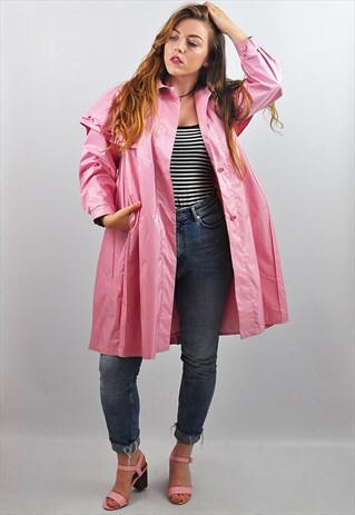 VINTAGE PINK METALLIC DUSTER / MAC