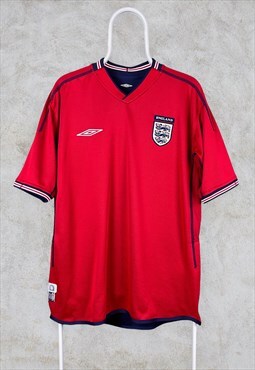 Vintage England Football Shirt 2002-04 Away Reversible XL