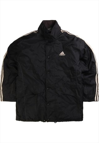 VINTAGE 90'S ADIDAS PUFFER JACKET HEAVYWEIGHT BUTTON UP