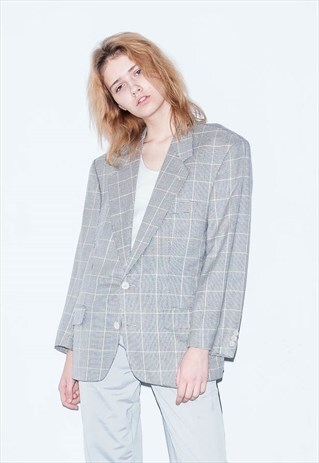 CHECKERED OVERSIZED JACKET / UNISEX