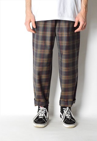 VINTAGE 80S CHECK PANTS