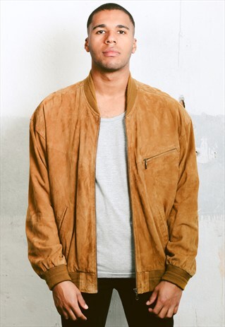 VINTAGE SUEDE BOMBER JACKET