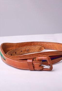 Vintage Unbranded Leather Belt in Multicolour