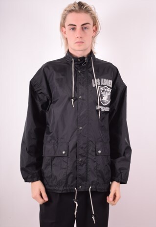NFL MENS VINTAGE JACKET LARGE BLACK 90S