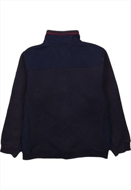 Vintage 90's Tommy Hilfiger Sweatshirt Full Zip Up Navy Blue