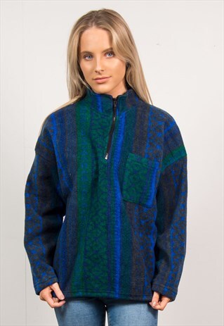 VINTAGE FLEECE QUARTER ZIP JUMPER