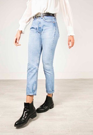 VINTAGE 80S LEVI'S 501 SLIM FIT /AVELINASREWORKS / C405
