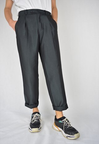 VINTAGE GREY REGULAR CLASSIC TROUSERS