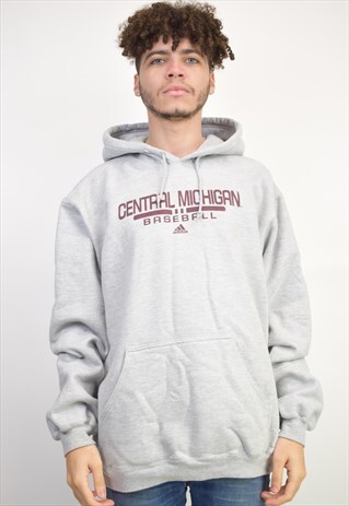 VINTAGE 90'S ADIDAS CENTRAL MICHIGAN BASEBALL HOODIE