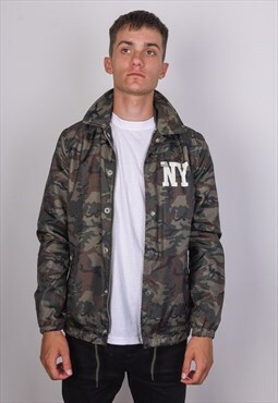 SCHOTT NYC Camouflage Harrington Jacket Coat Men's S Vintage