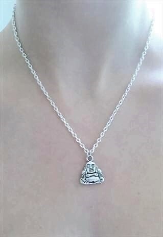 SILVER BUDDHA NECKLACE