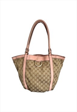 Gucci Shoulder Bag Monogram Vintage GG D Ring Logo Handbag